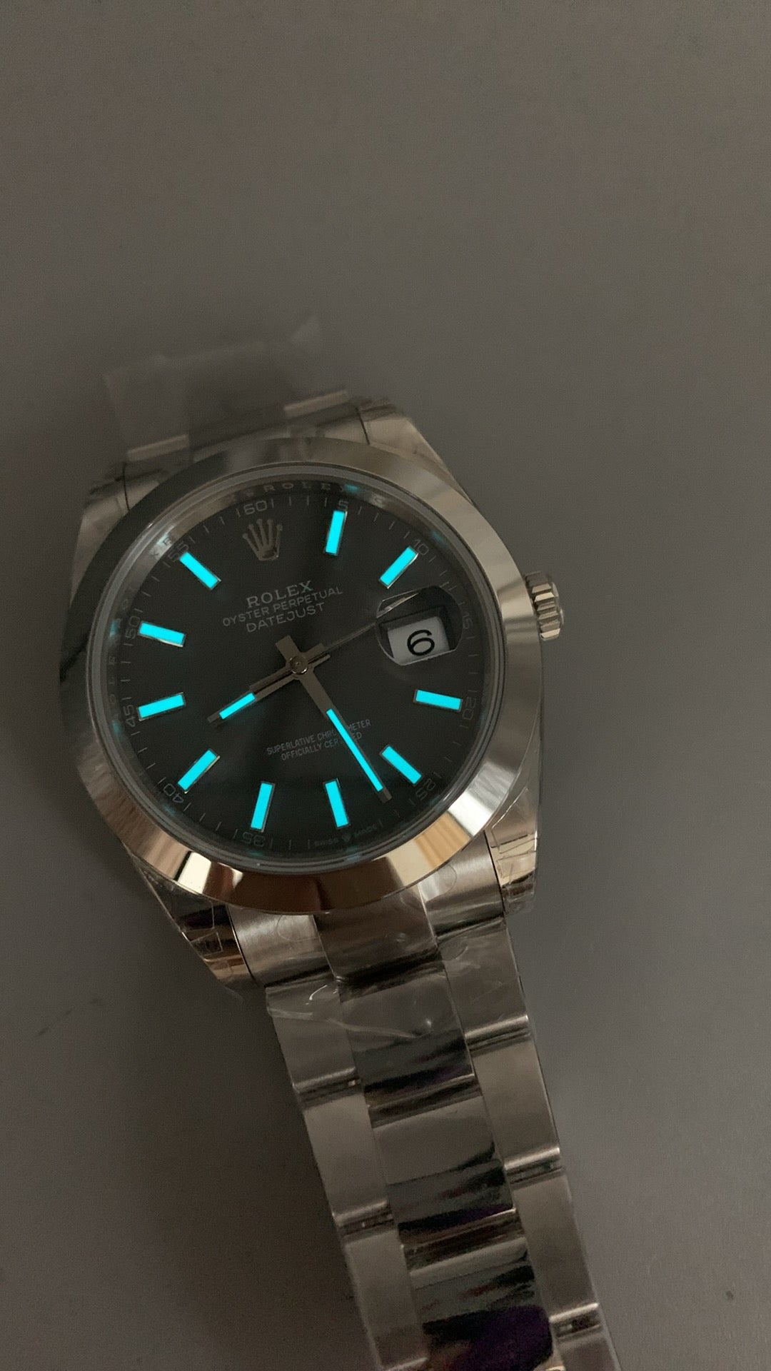 Cartier Santos Chronograph Schwarze Lünette