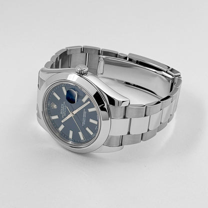 Rolex Datejust 116300 Stainless Steel Blue Dial Oyster 41 MM