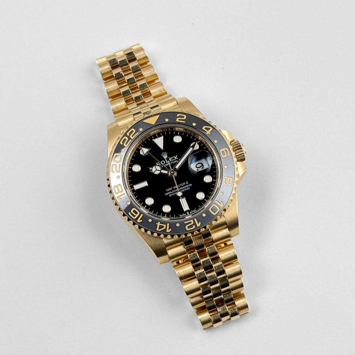 Rolex GMT-Master II 3285 V3 – 126718GRNR Yellow Gold Black Dial Jubilee (2023) 40 MM